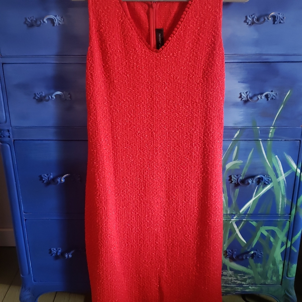 Saint John V-neck Blend Knee Length Dress